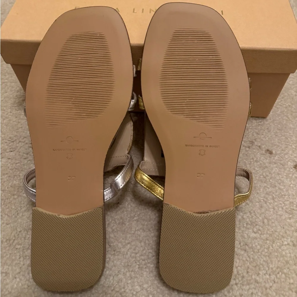 Chic Gold and Silver Sandals - Picture 6 of 8